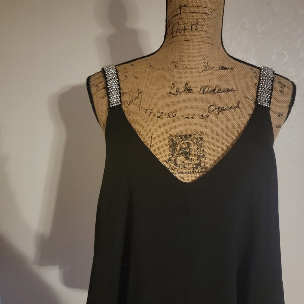 Body Central /XL/ Black with Rhinestone Sleeves